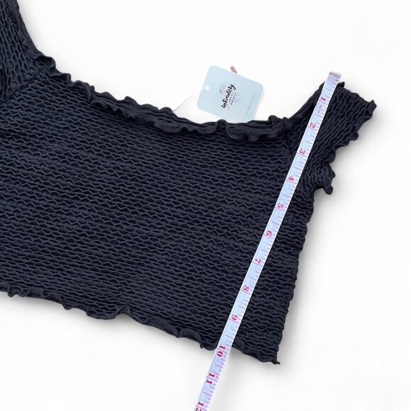 brand new - black textured bikini top - Picture 6 of 7